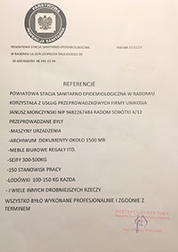 przeprowadzki referencje